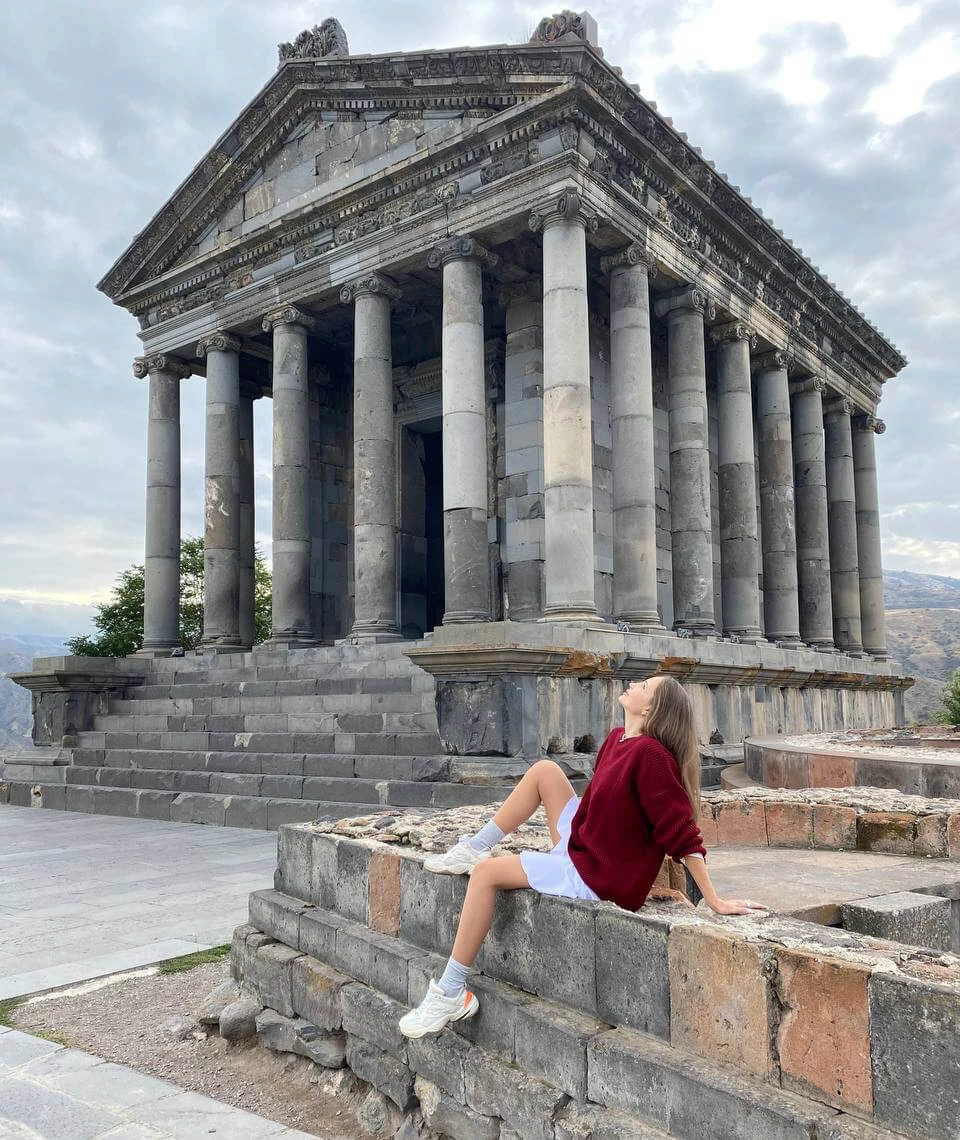 Garni Temple and the Symphony of Stones basalt columns in Armenia